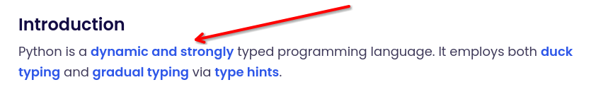 Dynamic and Strongly Typed